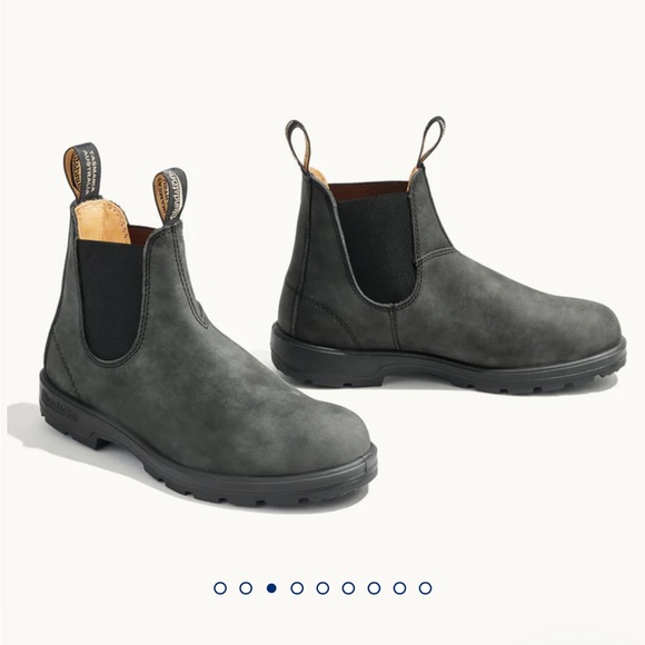 New Blundstone 587 Rustic Black Chelsea Boots size 9.5 women’s or men’s 7.5 - Picture 3 of 12